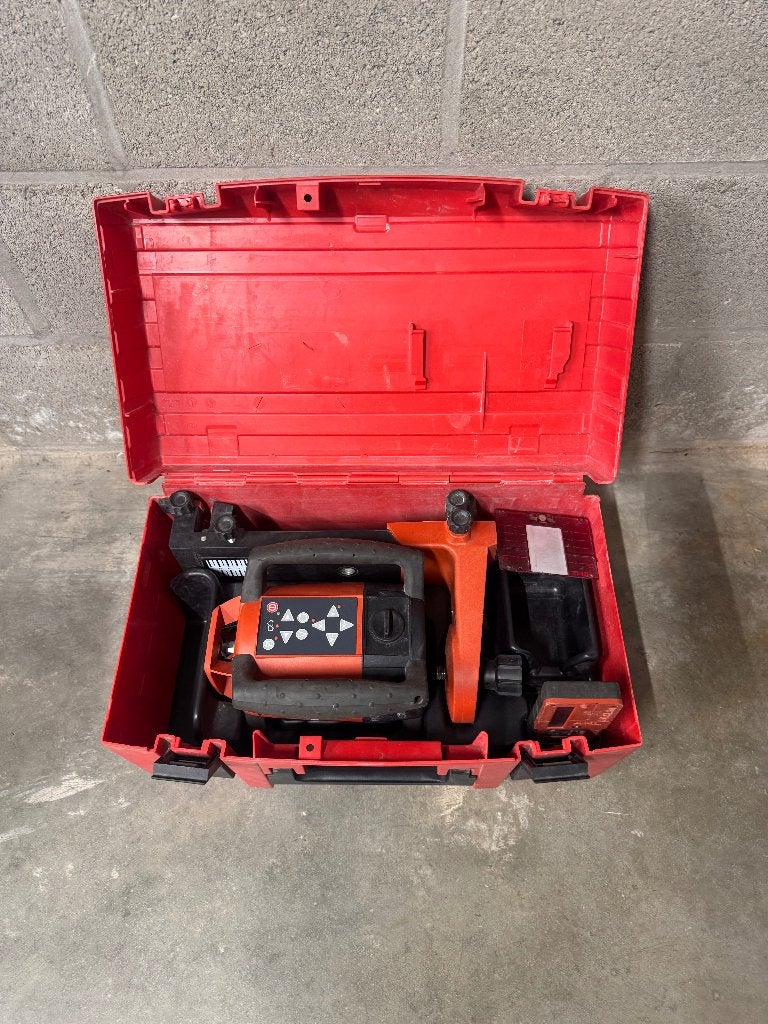 Hilti PR 25 Roterende Laser met PRA 25 Ontvanger en statief, Doe-het-zelf en Verbouw, Ophalen, Zo goed als nieuw, Overige meters