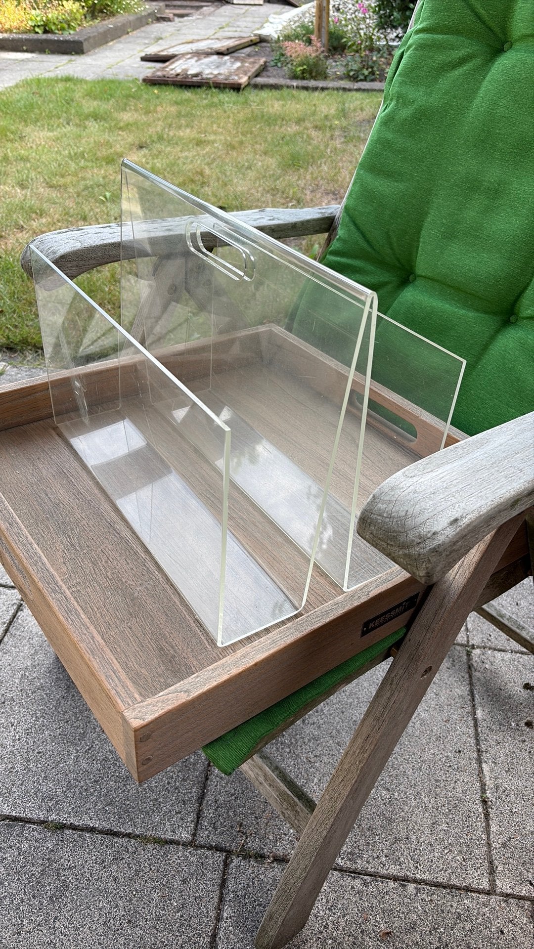 Vintage plexiglas lectuurbak, Ophalen, Gebruikt, Vintage
