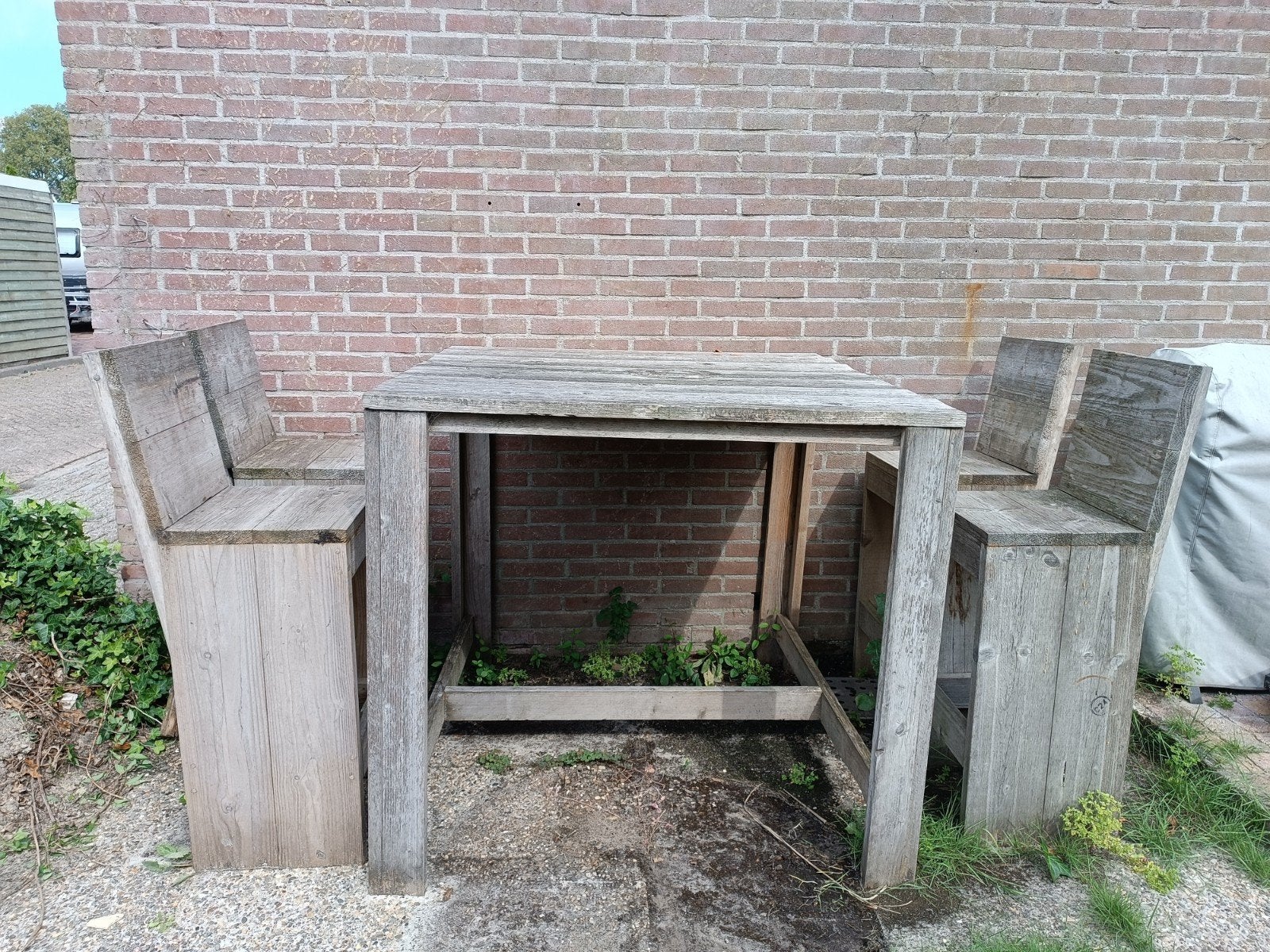 steigerhout tuinset, Ophalen, Gebruikt, Hout, Overige typen