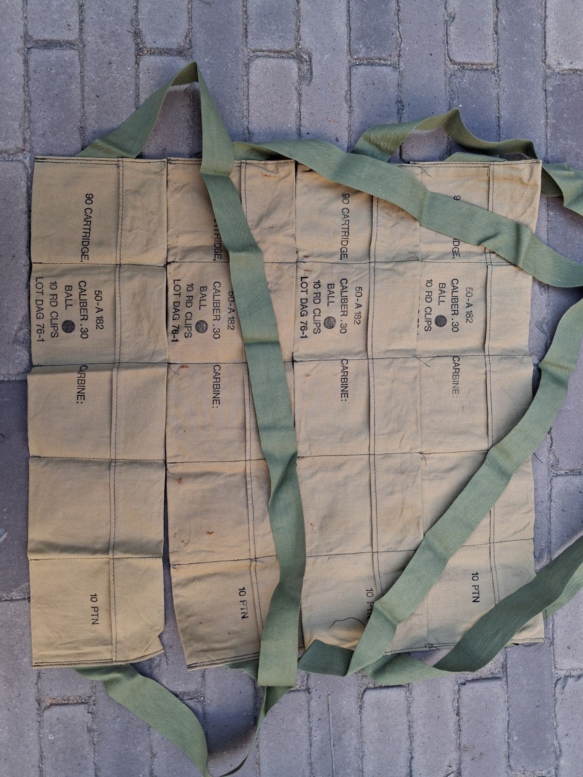 M1 Carbine ammo belt 30M1 4x, Verzamelen, Militaria | Tweede Wereldoorlog, Amerika, ., Ophalen of Verzenden, .