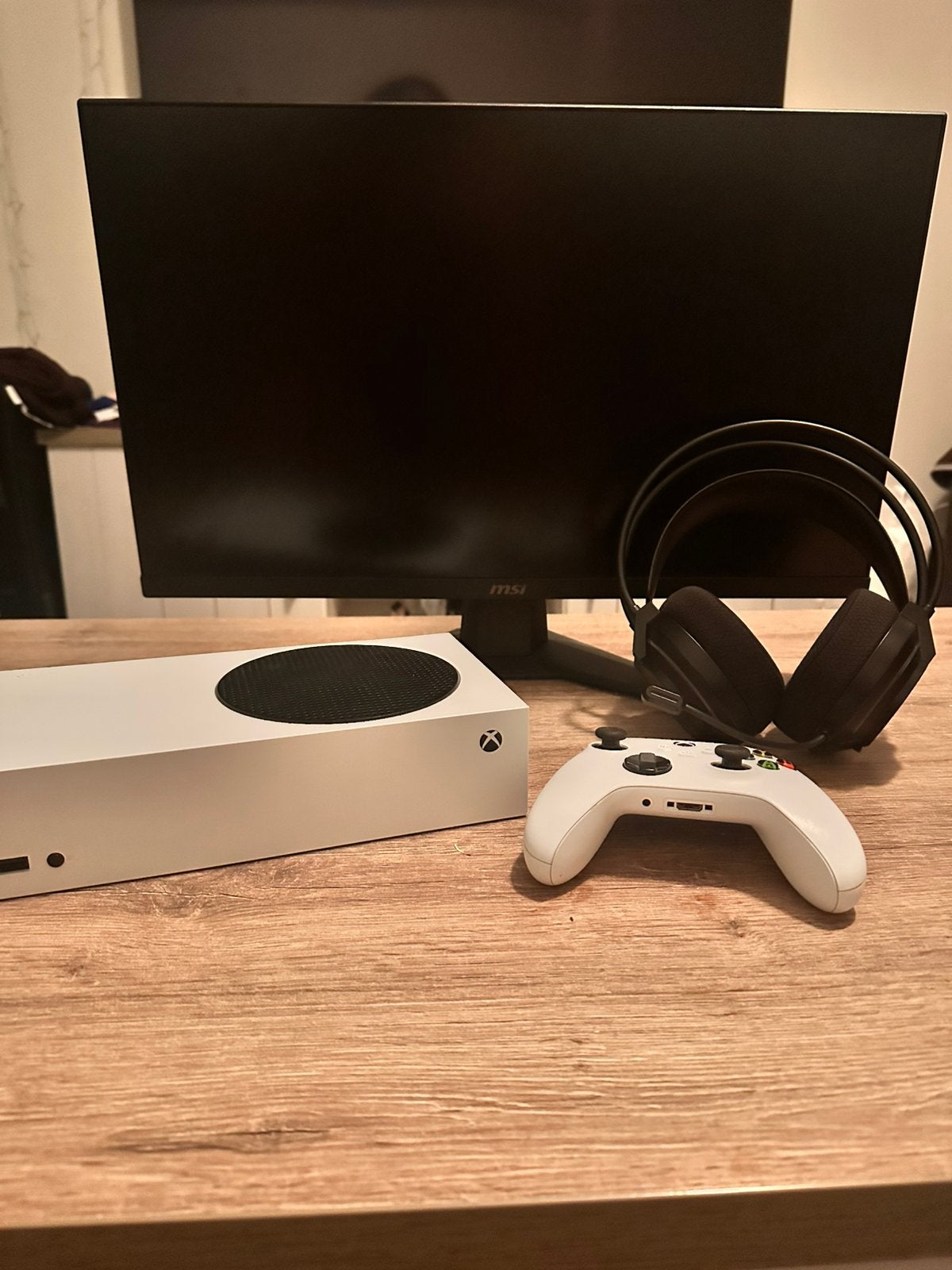 Xbox Series S + Monitor + Headset, Ophalen, Zo goed als nieuw
