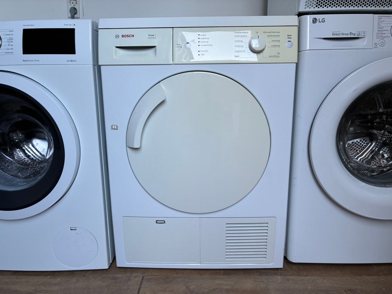 In nette staat prima Bosch Maxx7 Condensdroger, 6 tot 8 kg, Gebruikt, Anti-kreukfase, Bocch