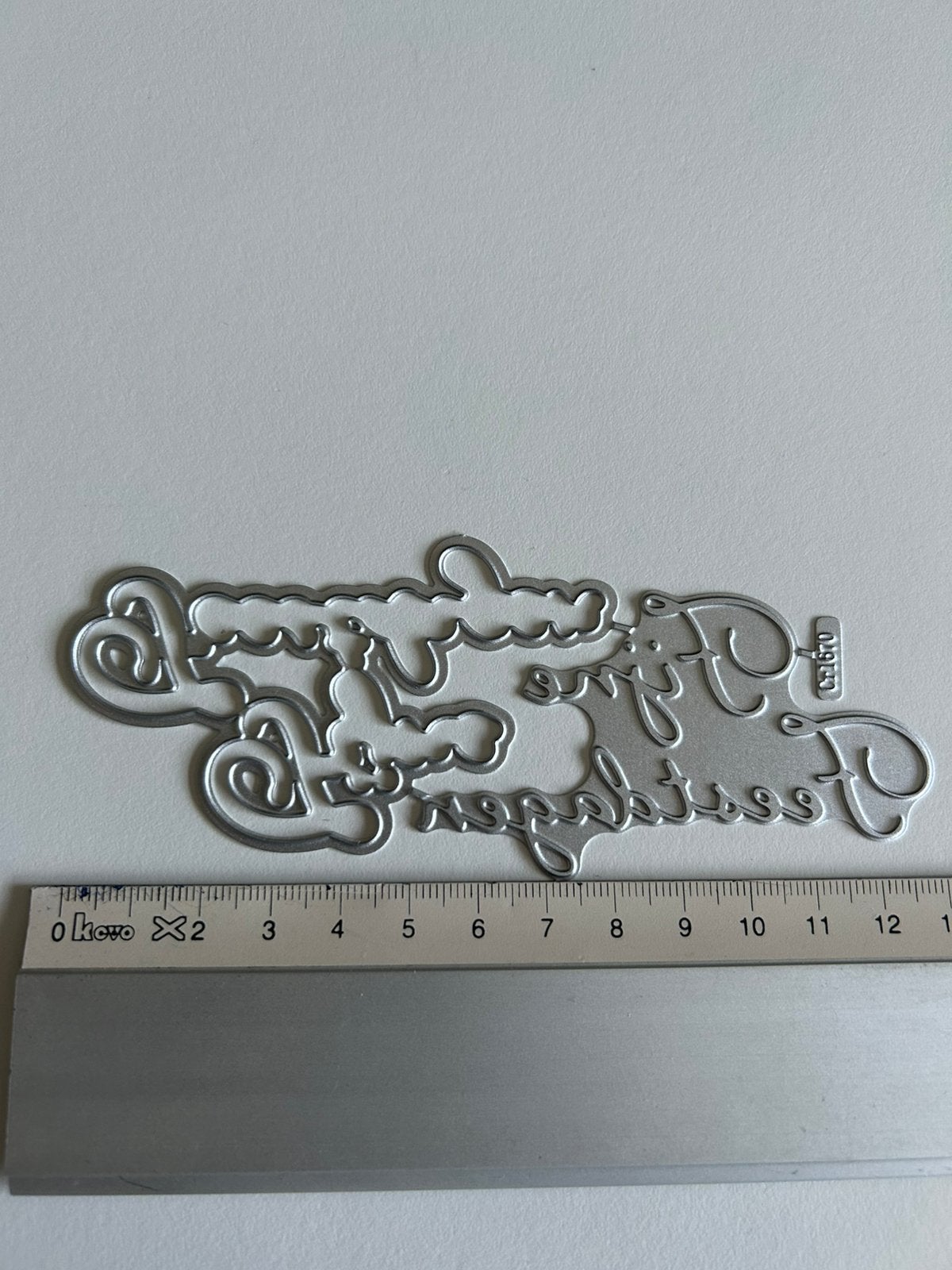 Snijmal Hot foil tekst Fijne feestdagen, Ophalen of Verzenden, Nieuw, Overige thema's, Pons of Mal