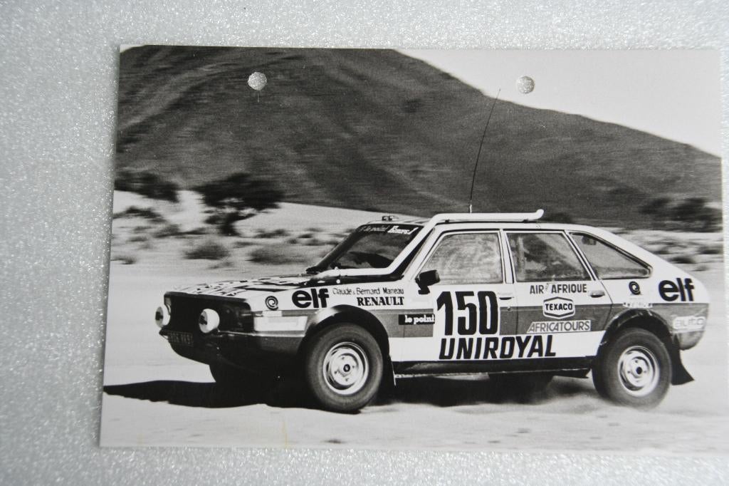 Persfoto Renault 20 Turbo 4 x 4 Rally Parijs - Dakar 1982, Boeken, Ophalen of Verzenden, Zo goed als nieuw, Renault