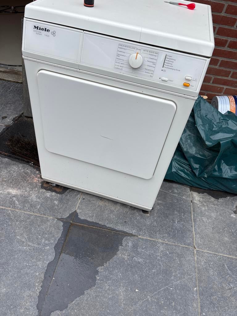 Miele wasdroger T4123 - voor onderdelen, Ophalen, Niet werkend, Voorlader, Luchtafvoer
