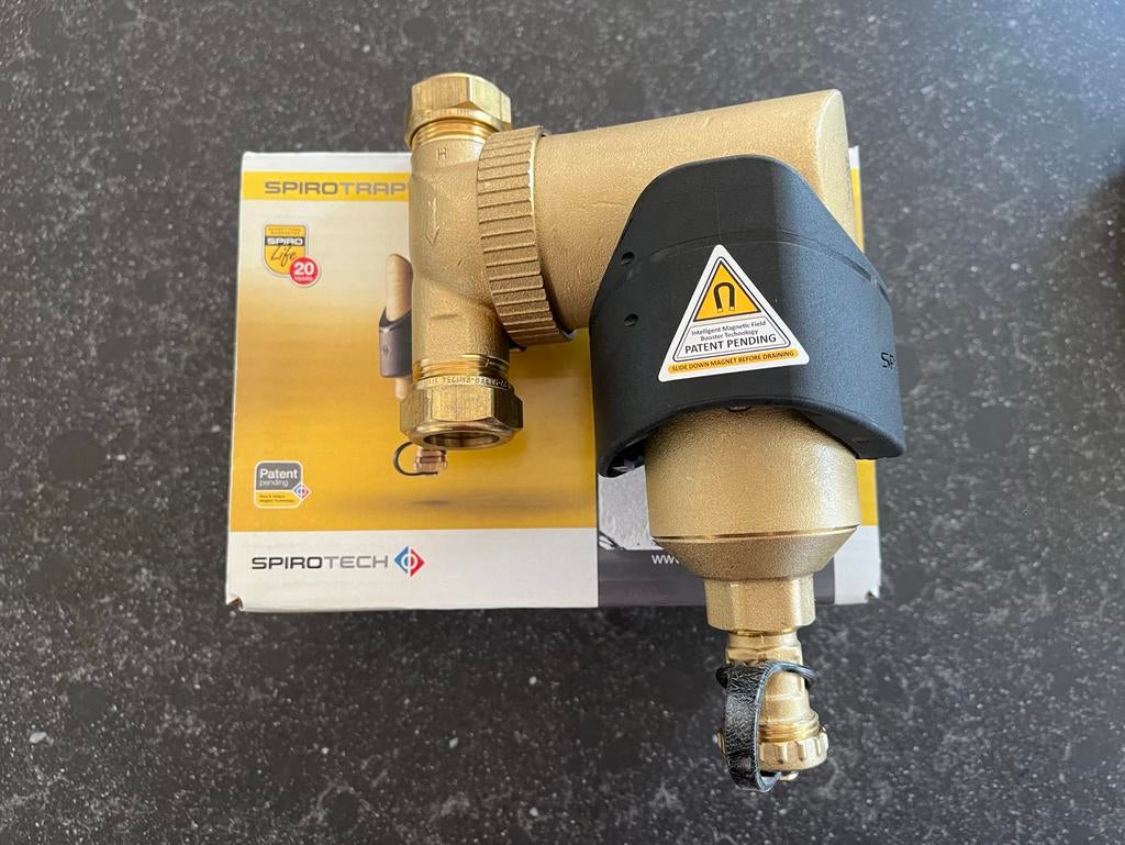 Spirotech Spirotrap vuilafscheider Ue022wj -22mm knel nieuw, Ophalen of Verzenden, Nieuw