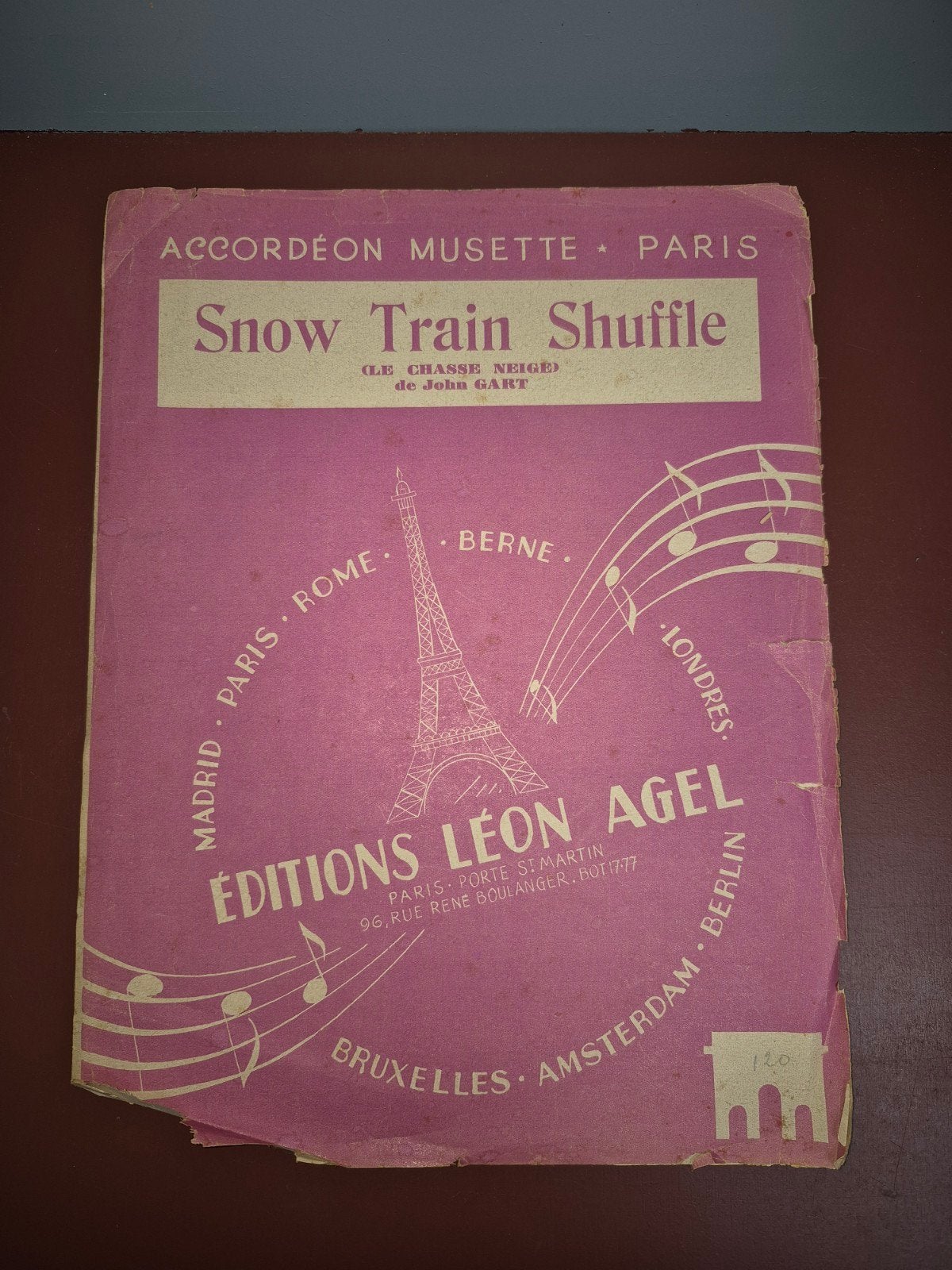 Accordeon Musette - Snow Train Shuffle bladmuziek, Ophalen of Verzenden