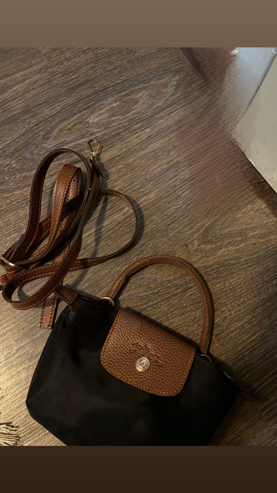 Longchamp Le Pliage schoudertasje zwart, Sieraden, Tassen en Uiterlijk, Ophalen of Verzenden, Gebruikt, Zwart, Schoudertasje