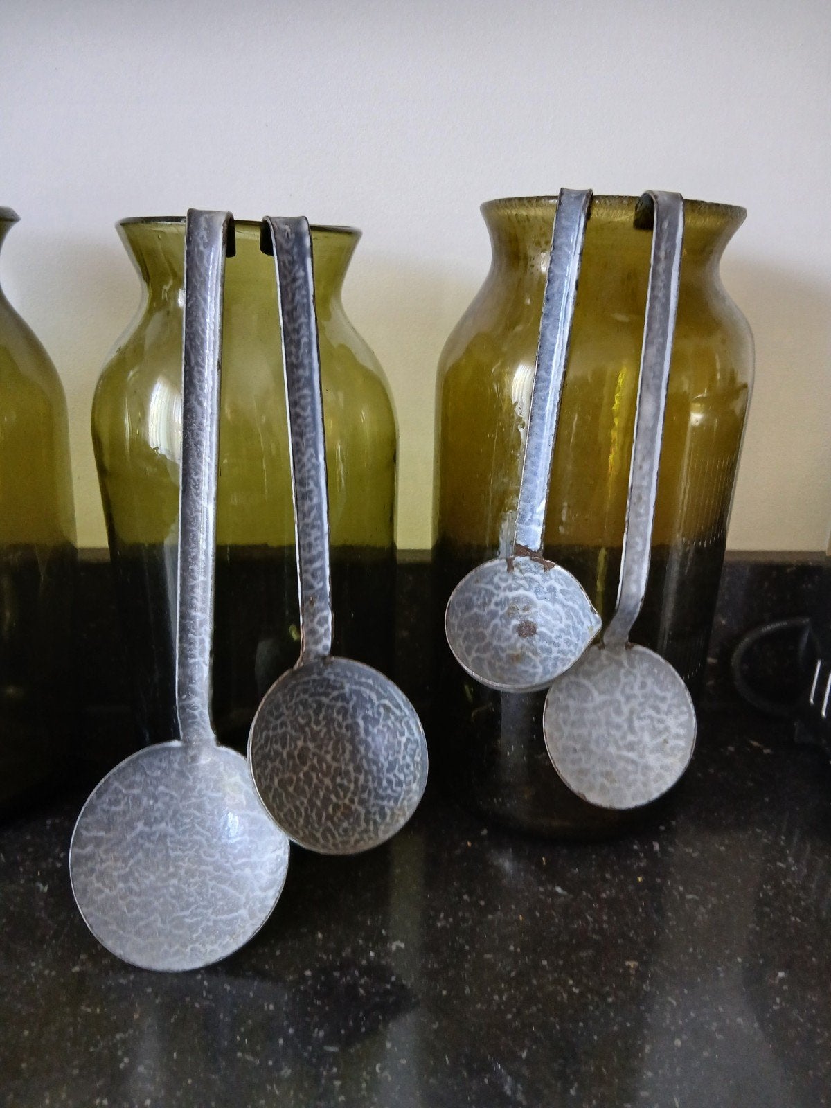 oud emaille keuken hulpjes / pollepels, Verzenden