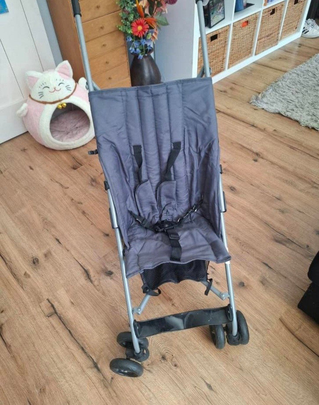 Handige en compacte buggy handig voor vliegtuig, Ophalen of Verzenden, Gebruikt, Overige merken, Verstelbare rugleuning