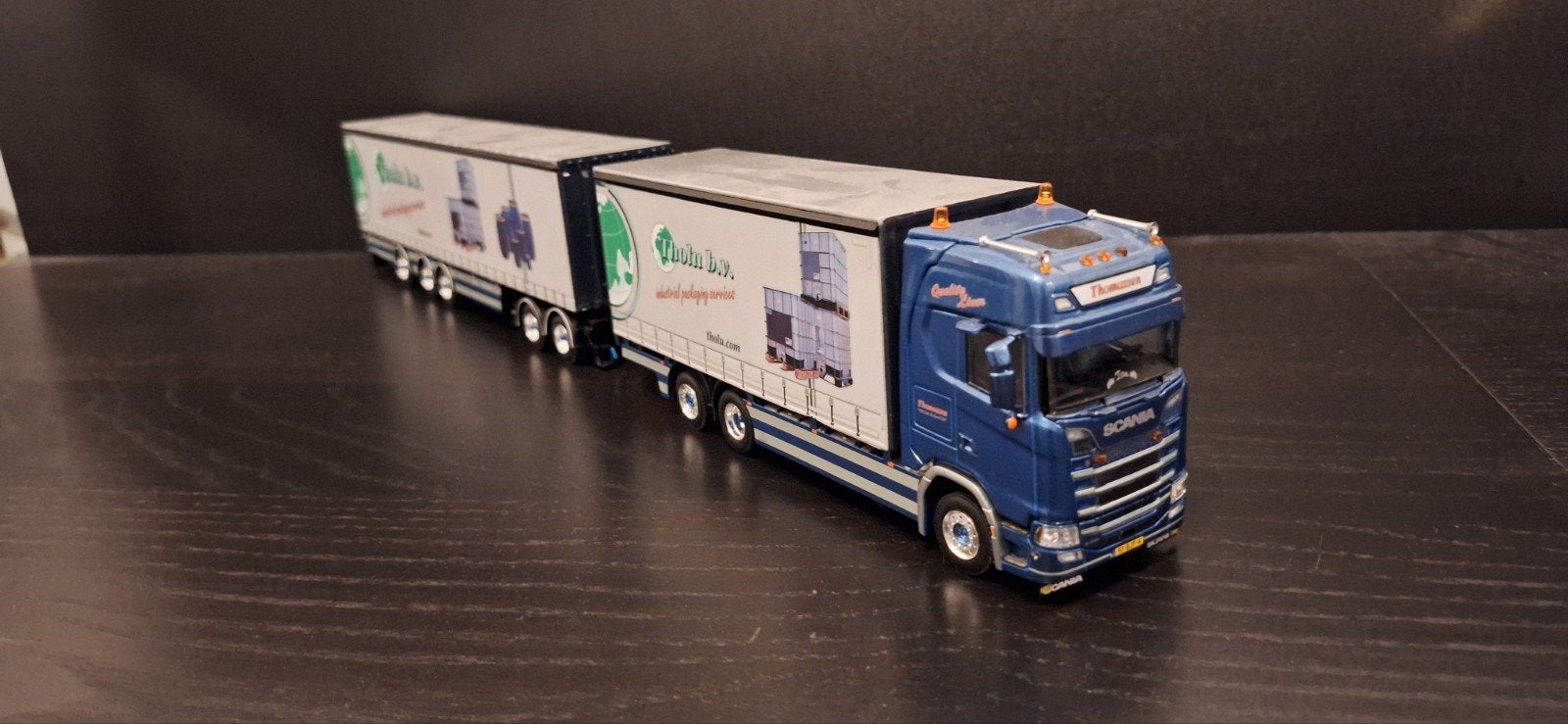 Tholu B.V. (thomassen) Ede Scania LZV WSI models, Ophalen of Verzenden, Zo goed als nieuw, Bus of Vrachtwagen, Wsi