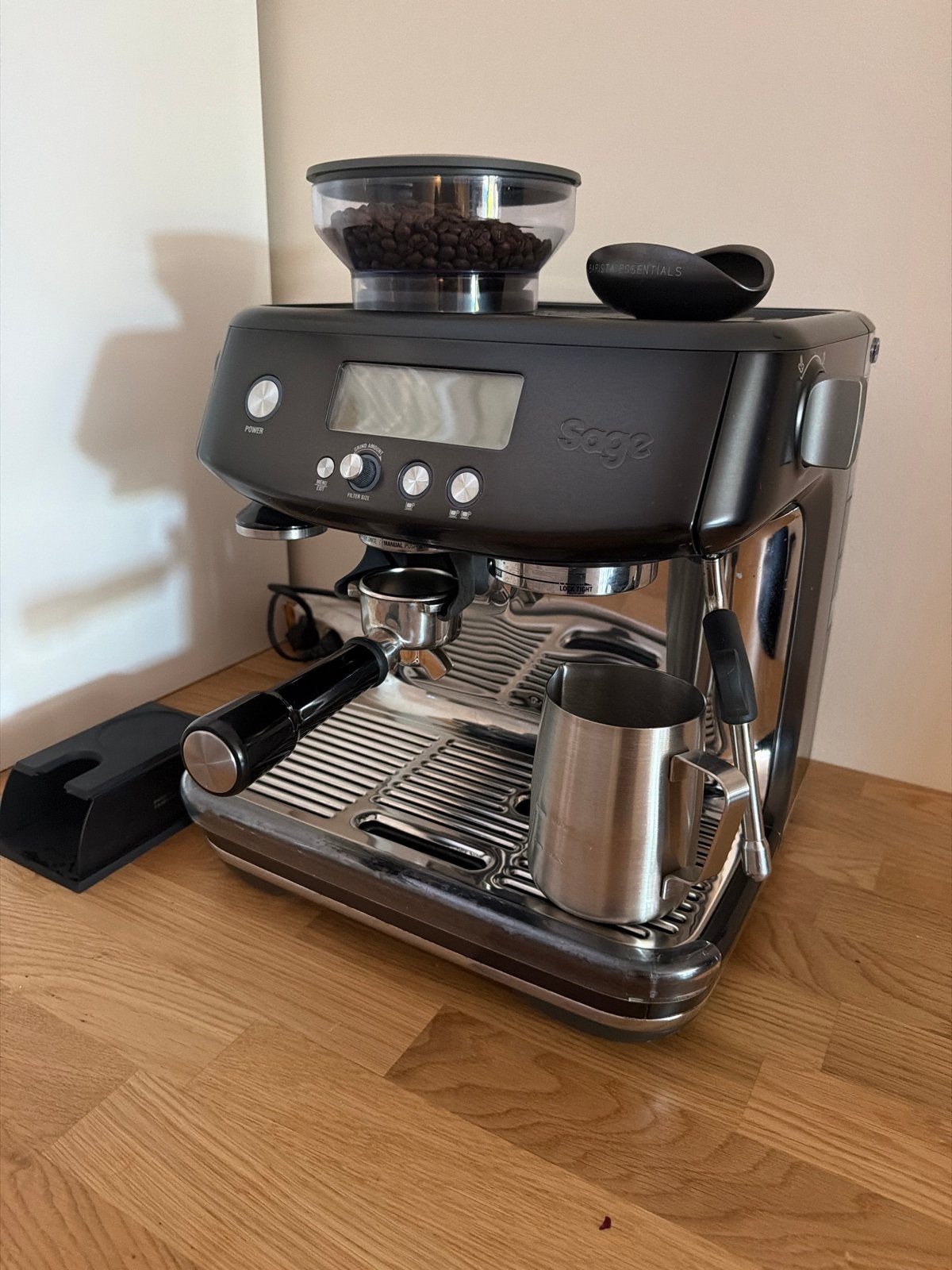 Sage Barista Pro (SES878) Black RVS - Espresso Machine, Witgoed en Apparatuur, Koffiezetapparaten, Afneembaar waterreservoir, Espresso apparaat
