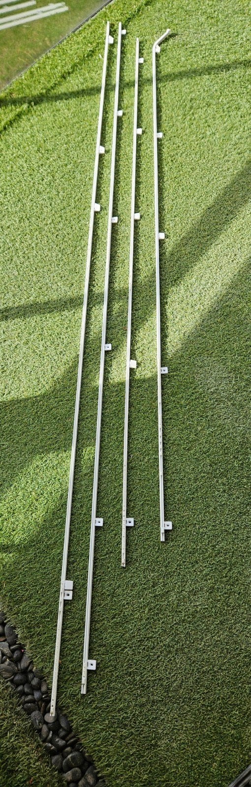 Gordijnrails 290 en 240 cm, Ophalen