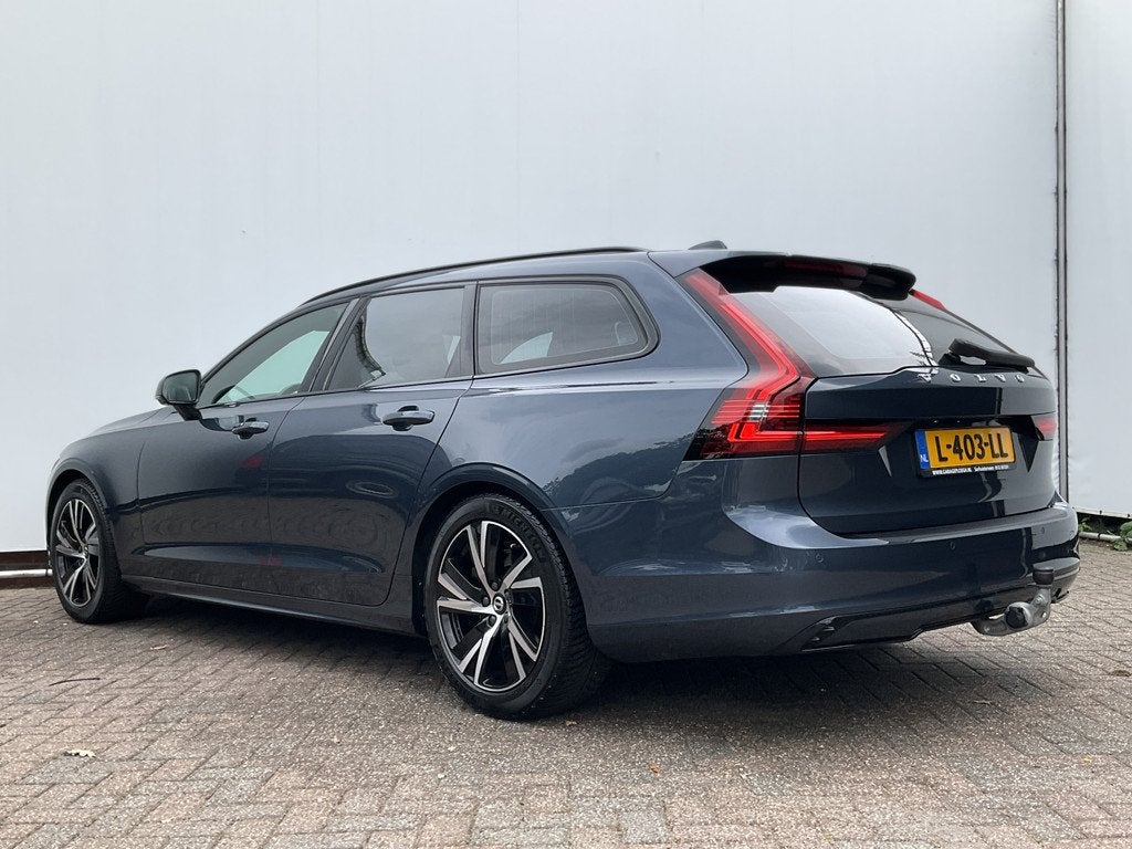 Volvo V90 B4 Ultimate Dark Leer Memory Camera Carplay Stoel/, Auto's, Euro 6, 4 cilinders, Blauw, Lichtsensor