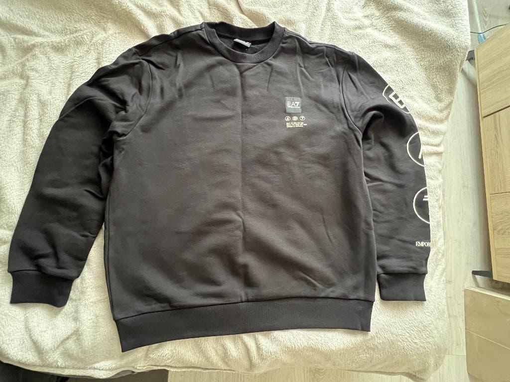 EA7 Sweatshirt / Relaxed, Kleding | Heren, Truien en Vesten, EA7 Emporio Armani, Maat 48/50 (M), Zwart, Nieuw