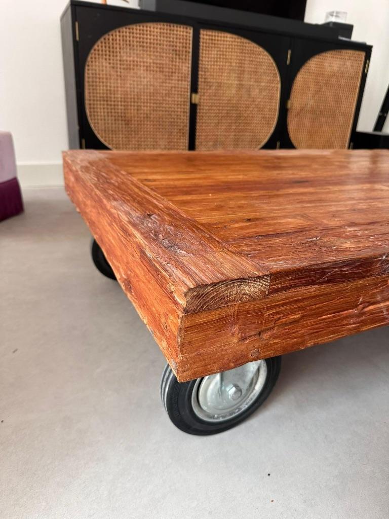 salontafel, Ophalen, Gebruikt, 100 tot 150 cm, Teakhout