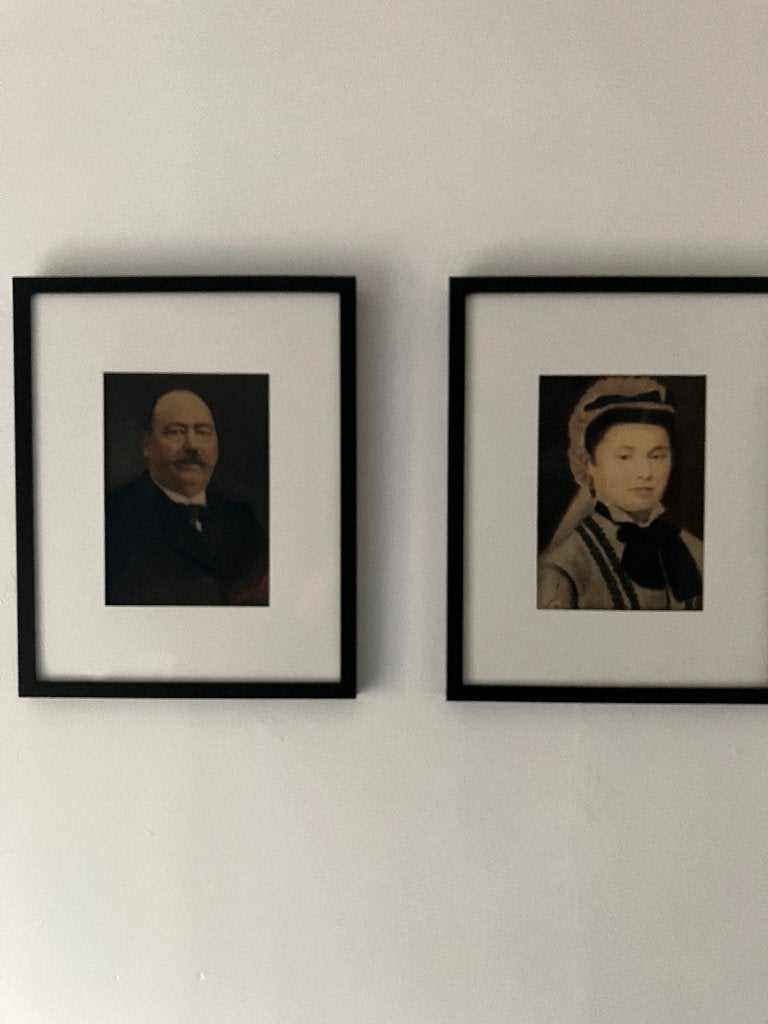 Couple Bourgeoisie, Portret of Personen, Ophalen of Verzenden, Olieverf, Klassiek