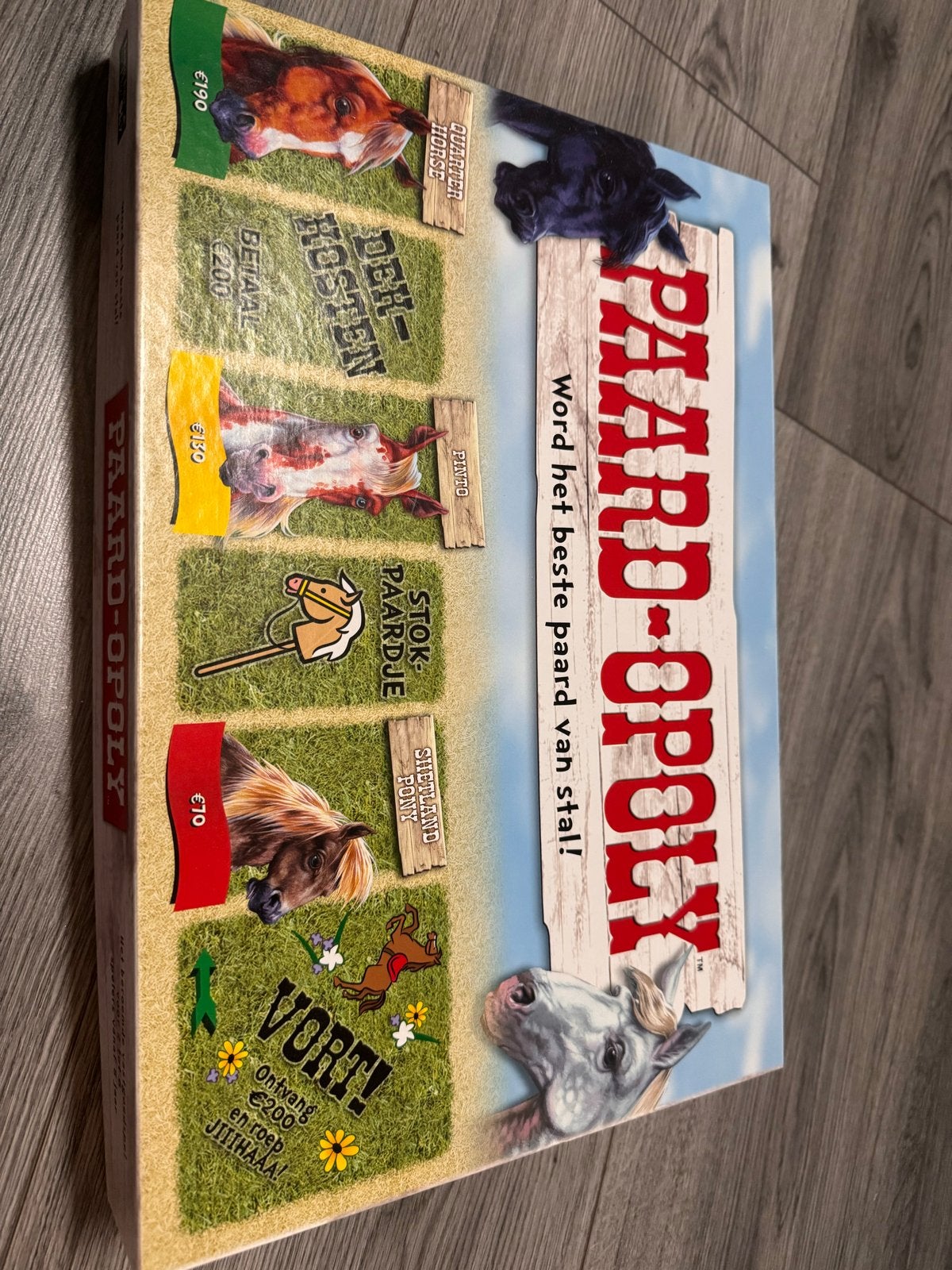 Paard-Opoly Bordspel - Word het beste paard van stal!, Drie of vier spelers, Ophalen of Verzenden, Zo goed als nieuw