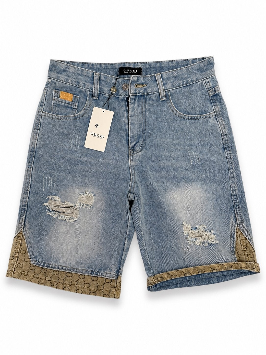 gucci kortebroek, Ophalen of Verzenden, Zo goed als nieuw, Blauw, W32 (confectie 46) of kleiner