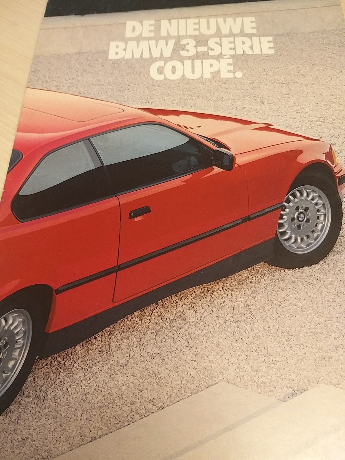 1992 Nederlands BMW 3 serie coupé folder BMW e36 izgst, Ophalen of Verzenden, Zo goed als nieuw, BMW