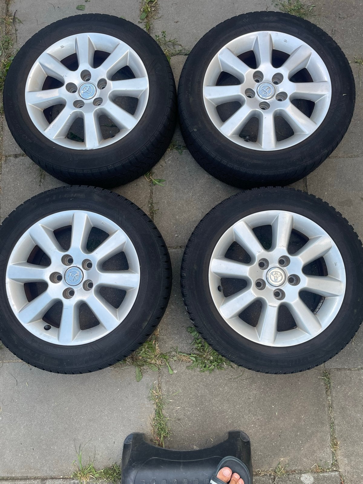 Toyota 16" originele velgen set winter banden corolla auris, Ophalen, Gebruikt, 16 inch, Banden en Velgen