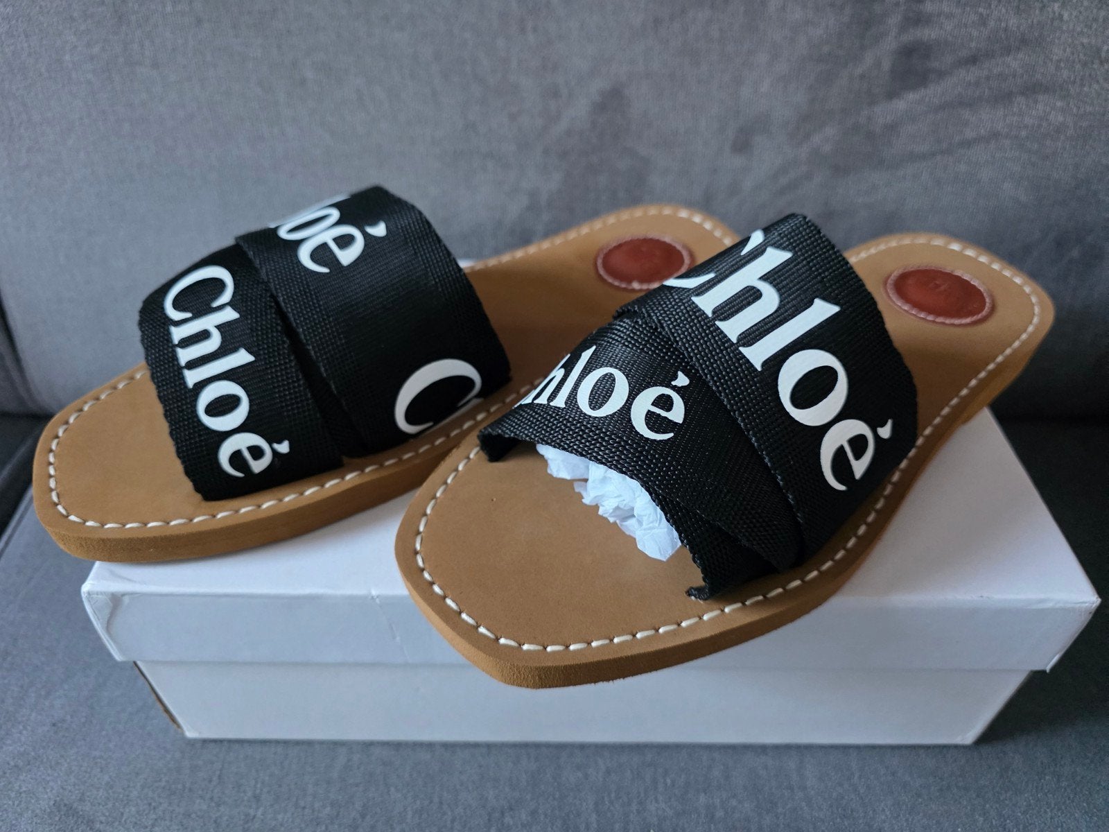 NIEUW!! Chloé Woody Slippers Black (hermes,gucci,dior), Kleding | Dames, Slippers, Zwart, Chloé, Nieuw
