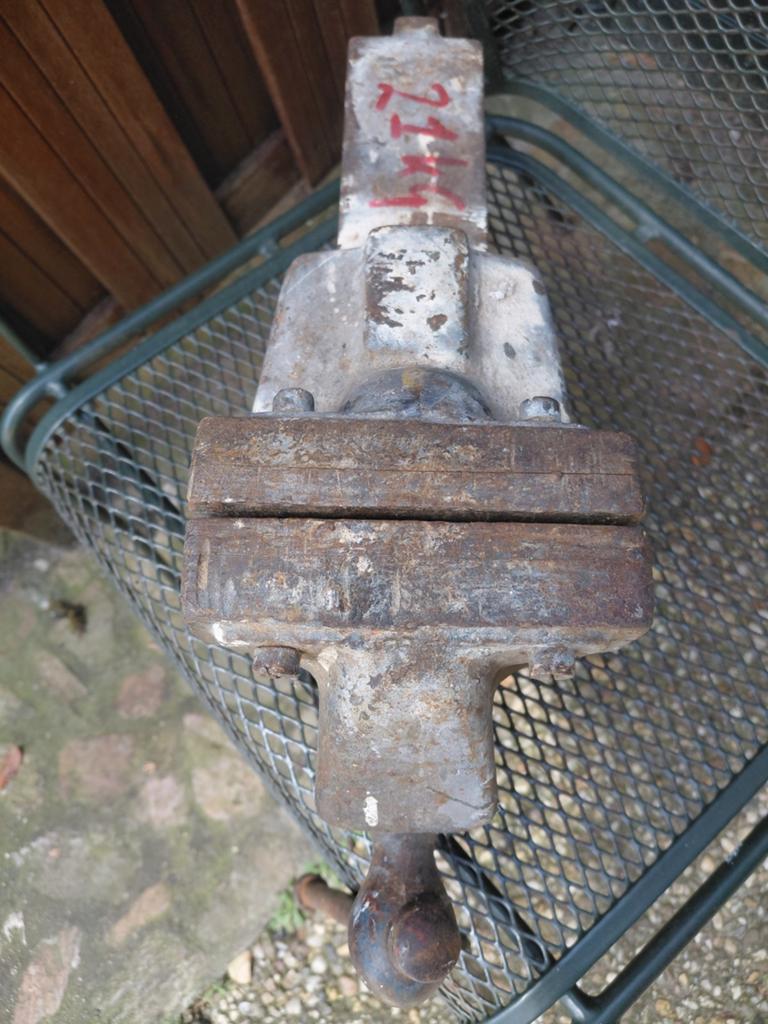 Vintage Record Steel Heavy Duty bankschroef No 111, Doe-het-zelf en Verbouw, Ophalen of Verzenden, Gebruikt