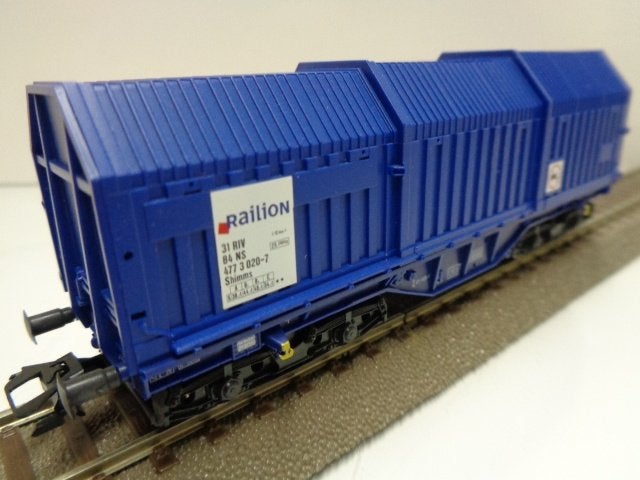 ROCO 47428 Telescoopwagen Railion NS (H0)., Hobby en Vrije tijd, Modeltreinen | H0, Gelijkstroom, Wagon, Ophalen of Verzenden