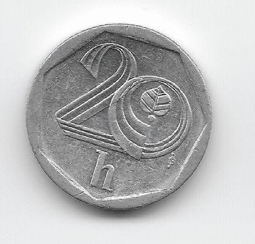 Tsjechië 20 haleru 1998 (b) KM# 2.1, Ophalen of Verzenden, Overige landen, Losse munt