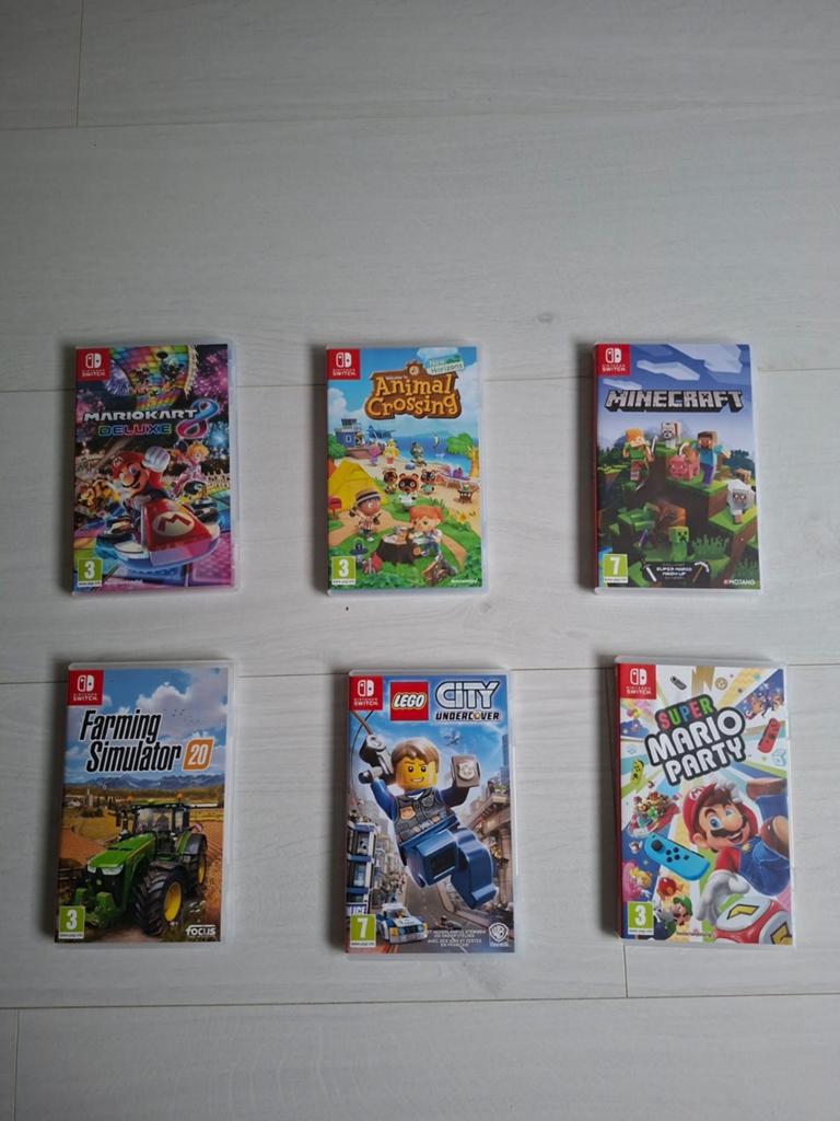 Nintendo Switch spellen - Mario Kart, Minecraft, Animal Cros, Spelcomputers en Games, Games | Nintendo Switch, Gebruikt, Overige genres