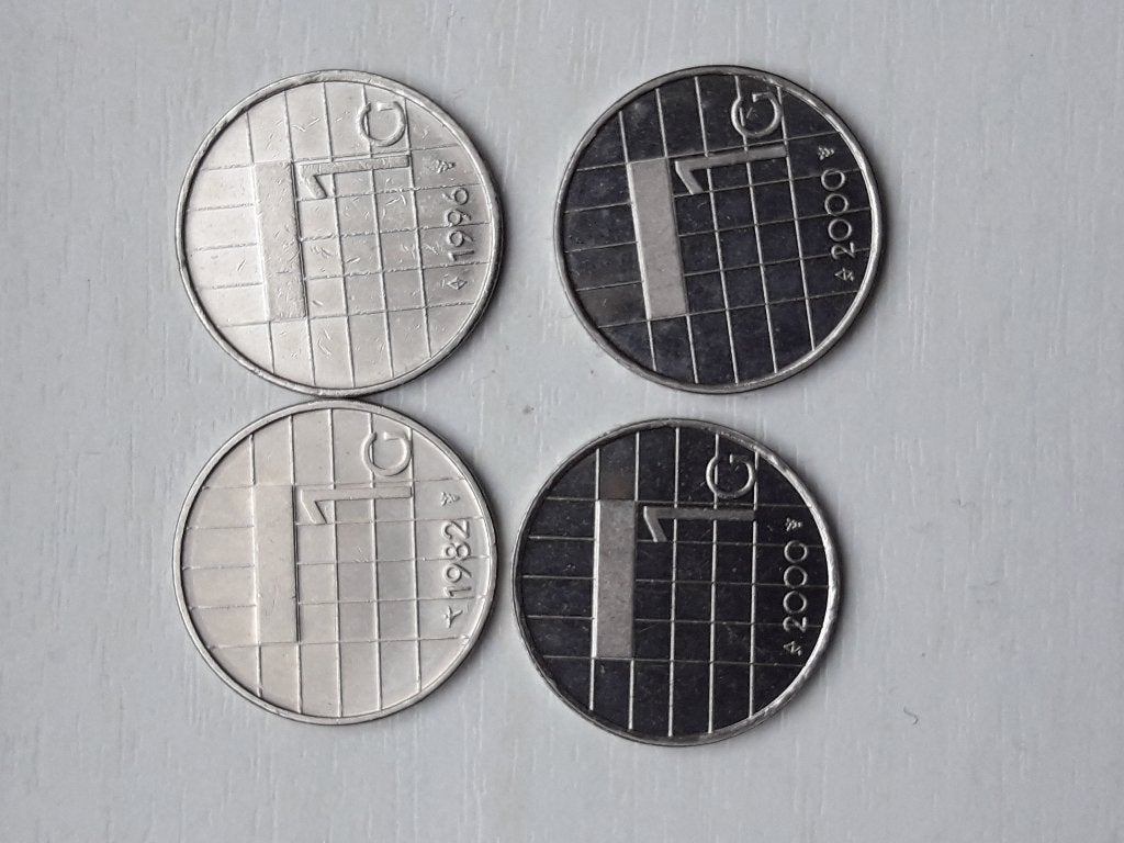 munten Nederland gulden 1982 1996 2000 en 2000, Postzegels en Munten, Munten | Nederland, Ophalen of Verzenden, Koningin Beatrix