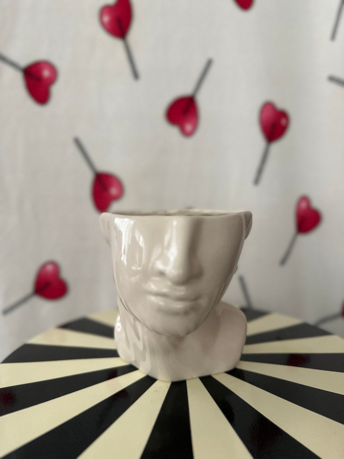 GRIEKS - Popart | Vaas | Buste | Art | David | Vintage, Met patroon/structuur, Wit, Nieuw, Ophalen of Verzenden