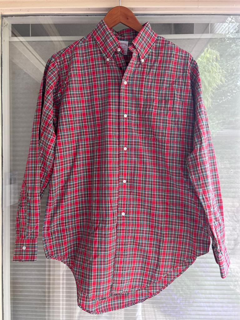Brooks Brothers Made in USA Overhemd Shirt 15.5 Ralph Lauren, Kleding | Heren, Ophalen of Verzenden, Zo goed als nieuw, Rood, Halswijdte 39/40 (M)