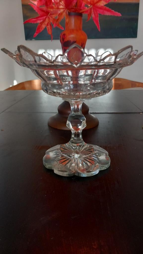 Antieke Biedermeier Loodkristallen Schaaltje, Ophalen of Verzenden