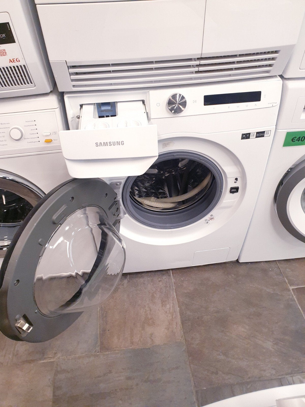 wasmachine samsung 9kg iDos WIFI 1 jaar Garantie, 1200 tot 1600 toeren, 8 tot 10 kg, Energieklasse A of zuiniger, Ophalen of Verzenden
