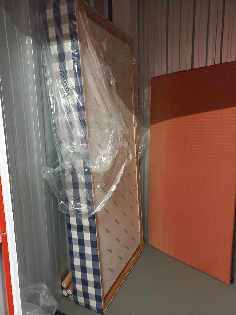 Hastens bed - 1 persoons, Ophalen, 90 cm, Eenpersoons, Blauw