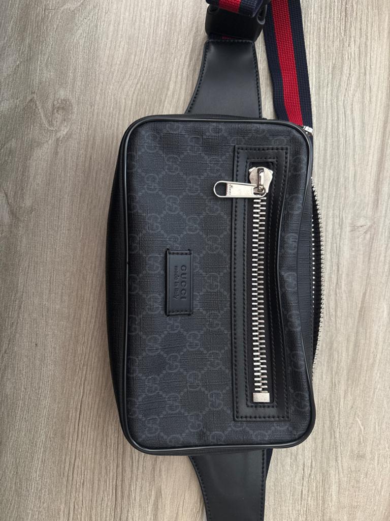 Gucci GG Supreme heuptas/crossbodytas zwart, Sieraden, Tassen en Uiterlijk, Tassen | Schoudertassen, Ophalen of Verzenden, Zo goed als nieuw