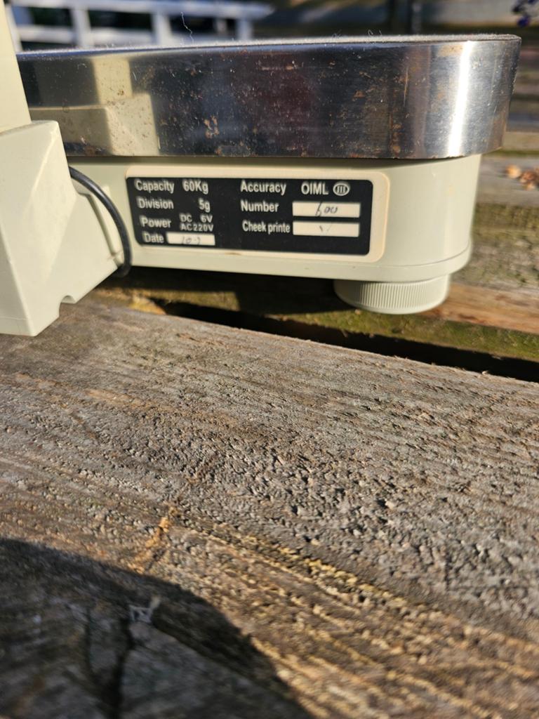 Digitale Winkelweegschaal 60kg - Nauwkeurig en Betrouwbaar, Ophalen of Verzenden