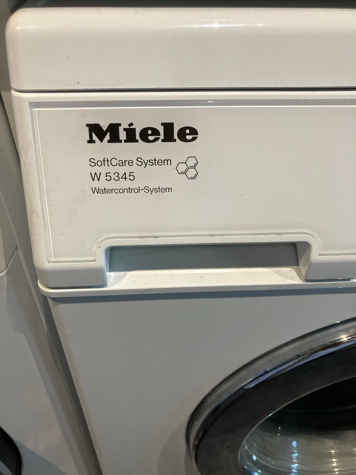 Miele W 5345 SoftCare System Wasmachine, Witgoed en Apparatuur, Wasmachines, Gebruikt, Voorlader, 6 tot 8 kg, 85 tot 90 cm, 1200 tot 1600 toeren
