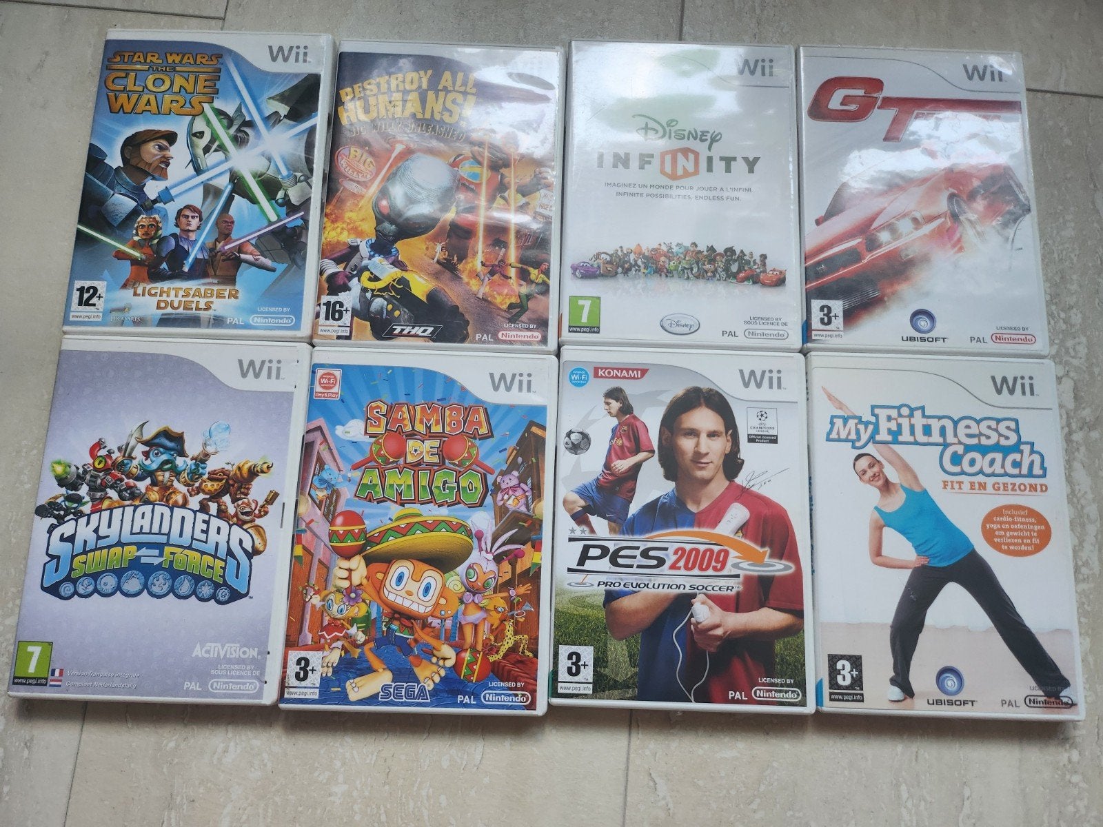 Wii Games, Star Wars, Skylanders, PES 2009 & meer, Ophalen, Gebruikt, Overige genres, Eén computer