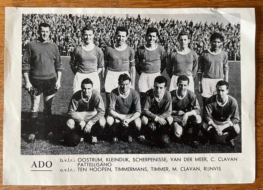 ADO Elftalfoto voetbalplaatje MONTY- Zwart-wit teamfoto, Ophalen of Verzenden, Gebruikt, Overige binnenlandse clubs, Poster, Plaatje of Sticker