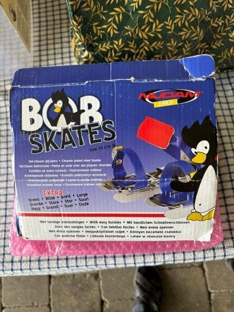 Bob Skates Uni chroom Nijdam glij-ijzers, Ophalen of Verzenden, Zo goed als nieuw, Bescherming