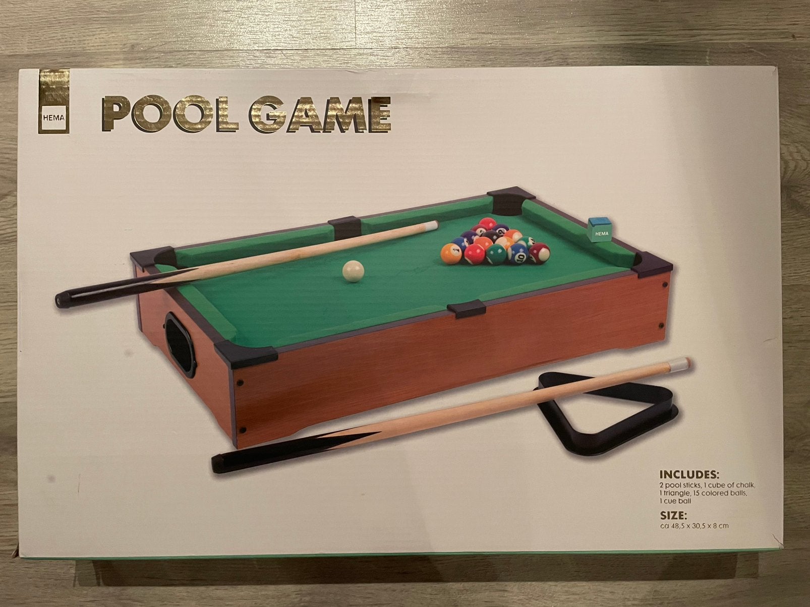 Tafel POOL, Sport en Fitness, Biljarten en Poolen, Ophalen, Nieuw, Pooltafel