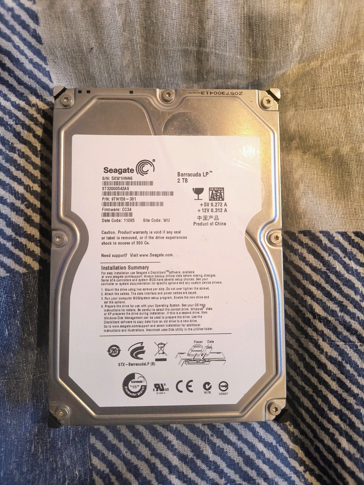 Seagate Barracuda 2TB HDD | SATA, Intern, 2TB, Ophalen of Verzenden, Seagate