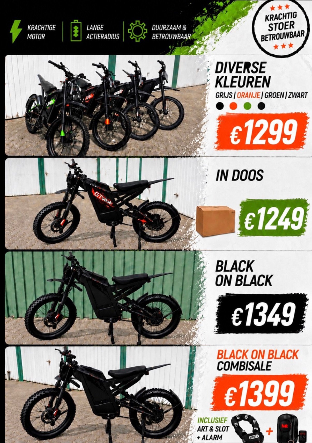 GT2000 SKINNYBIKE COMBI DEAL 4 COLERS DE ALLERLAATSTE OP=OP, 59 cm of meer, Ophalen, Nieuw, Overige merken