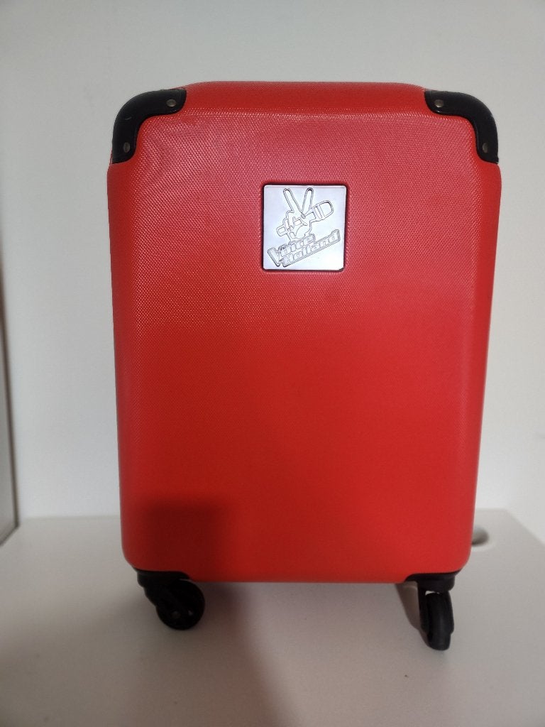 Princess Traveller The Voice of Holland koffer met speaker, Gebruikt, 50 tot 60 cm, Hard kunststof, 35 tot 45 cm