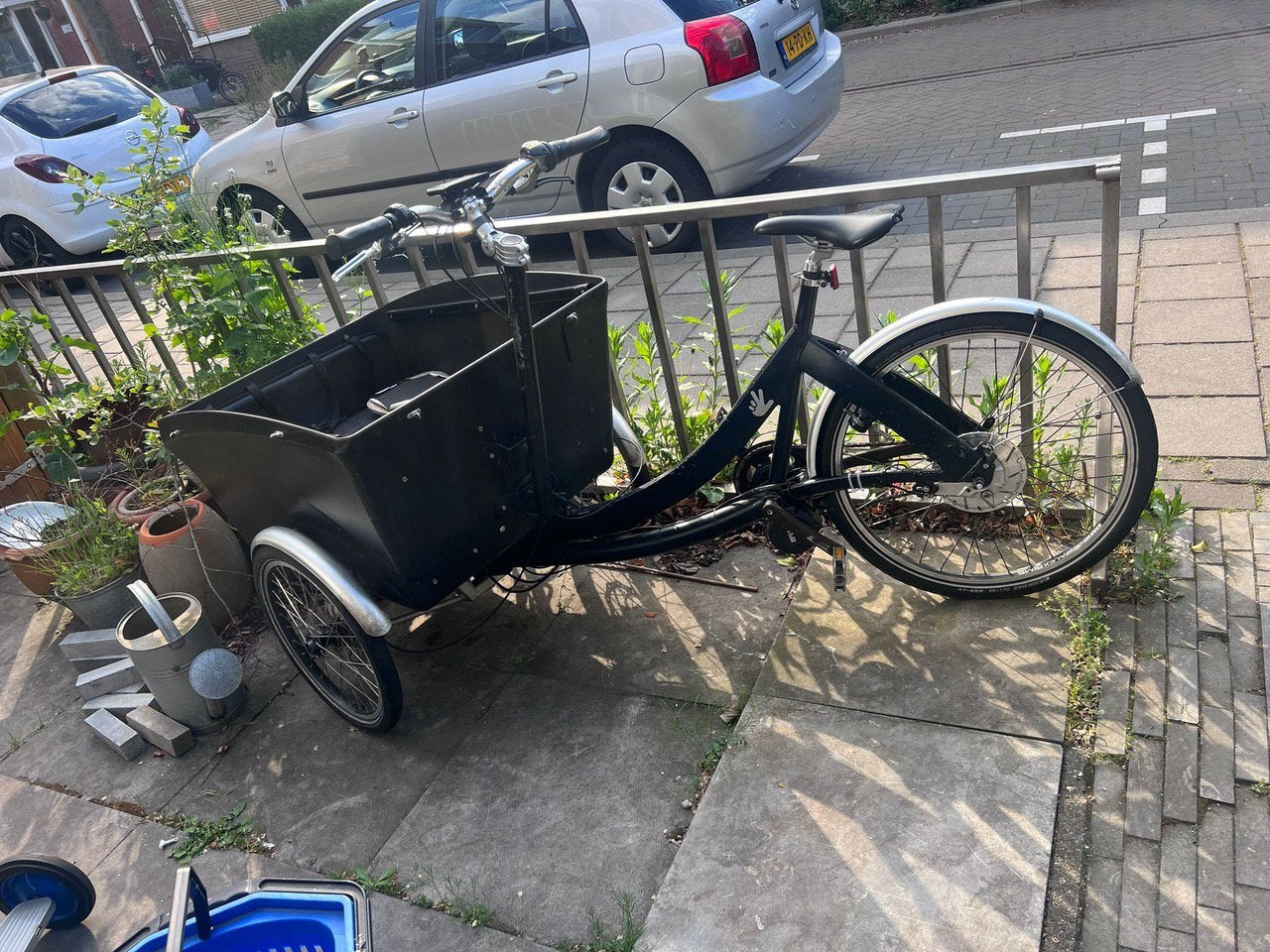 Elektrische bakfiets met losse accu, Ophalen, Zo goed als nieuw, 4 kinderen of meer