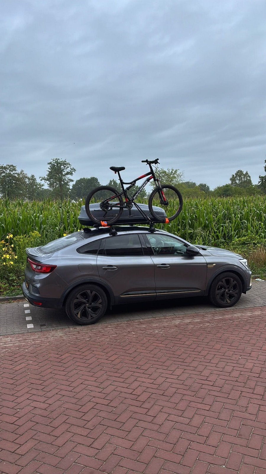 Dak fietsendrager, Ophalen, Gebruikt