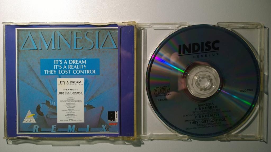 Amnesia - It's A Dream (Remix), Cd's en Dvd's, Maxi-single, Ophalen of Verzenden, Zo goed als nieuw, 1 single
