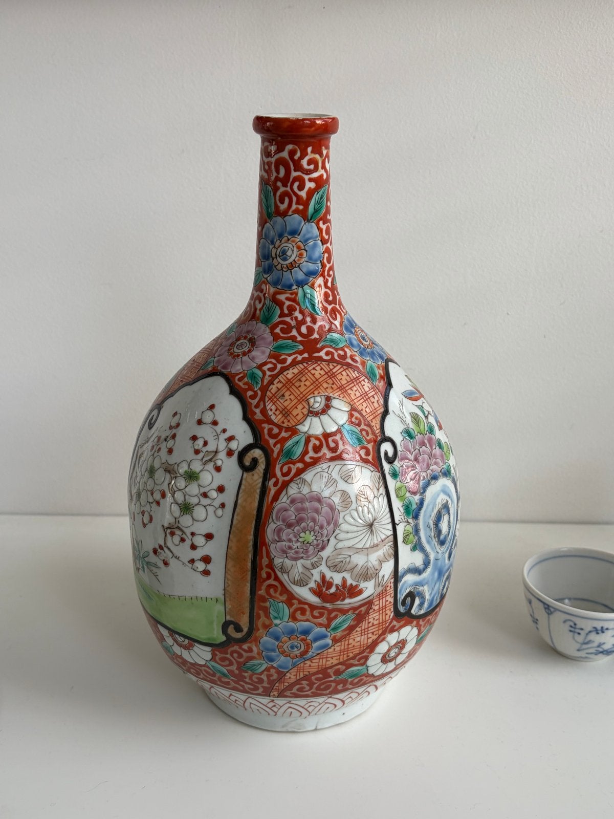 Antieke Japanse Imari Vaas - Rijk Gedecoreerd, Ophalen of Verzenden